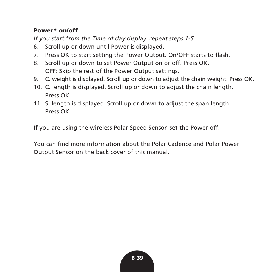 POLAR S725 User Manual | Page 41 / 122