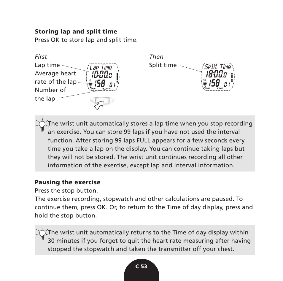 POLAR S725 User Manual | Page 55 / 122