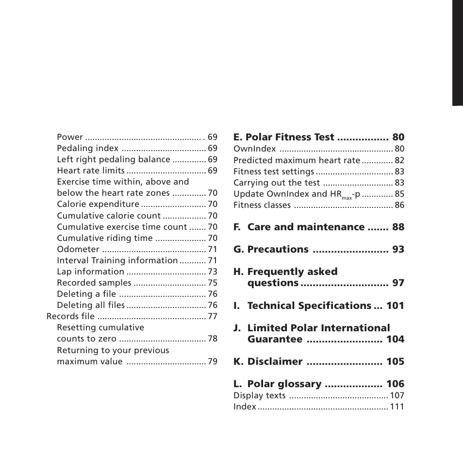 POLAR S725 User Manual | Page 6 / 122