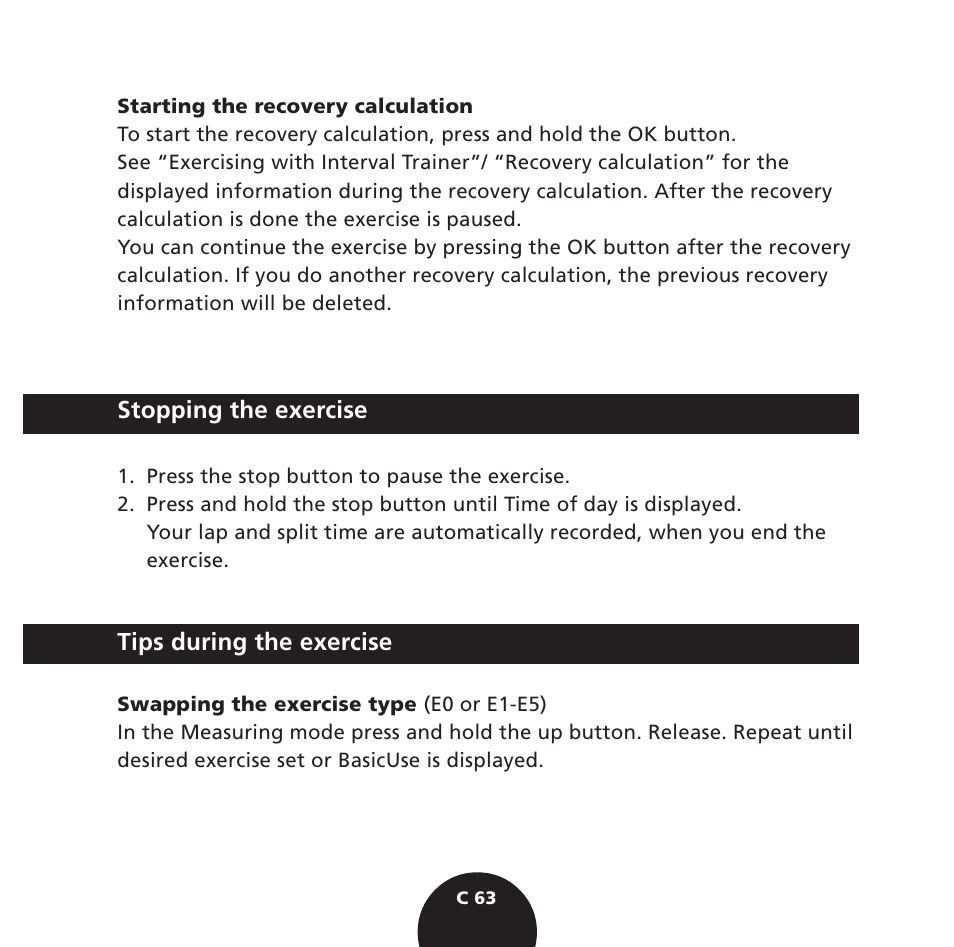 POLAR S725 User Manual | Page 65 / 122