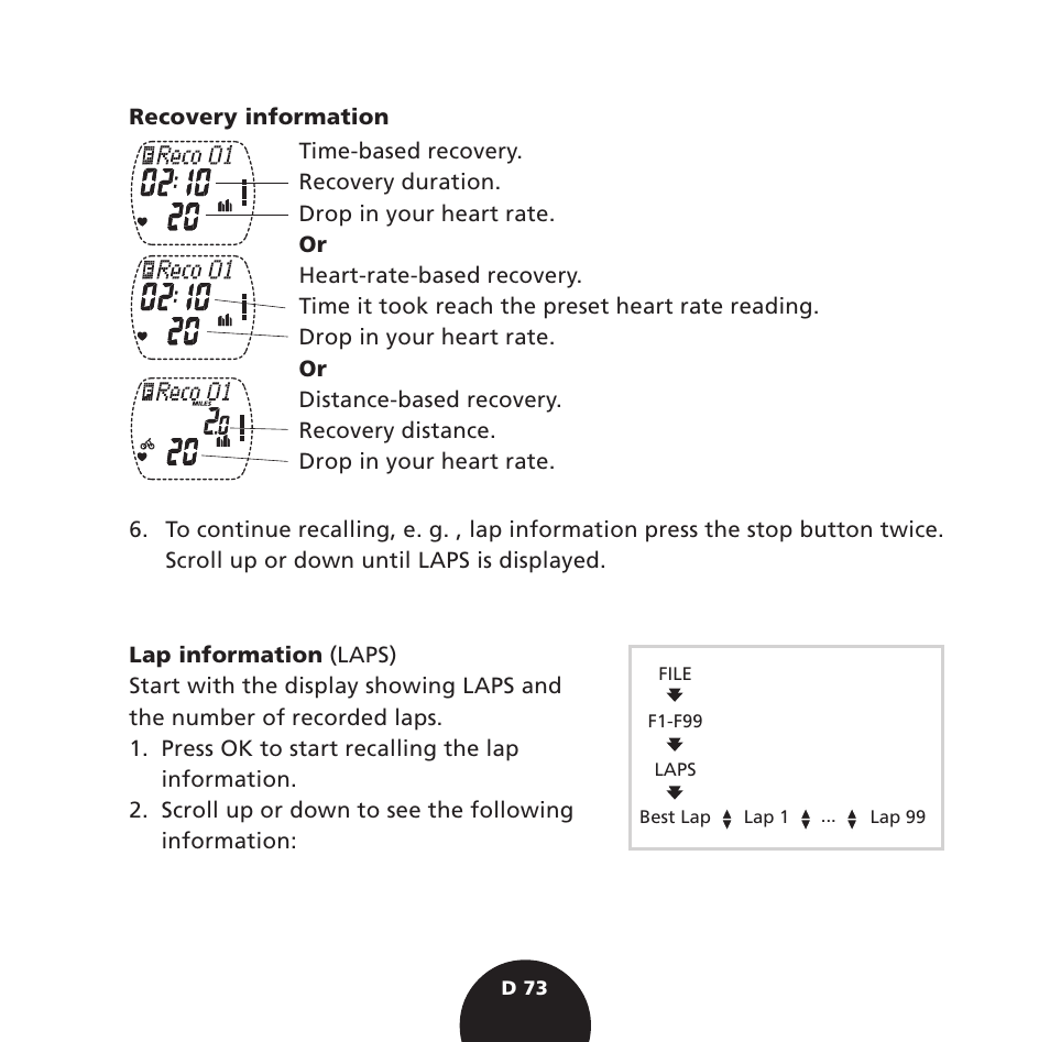 POLAR S725 User Manual | Page 75 / 122