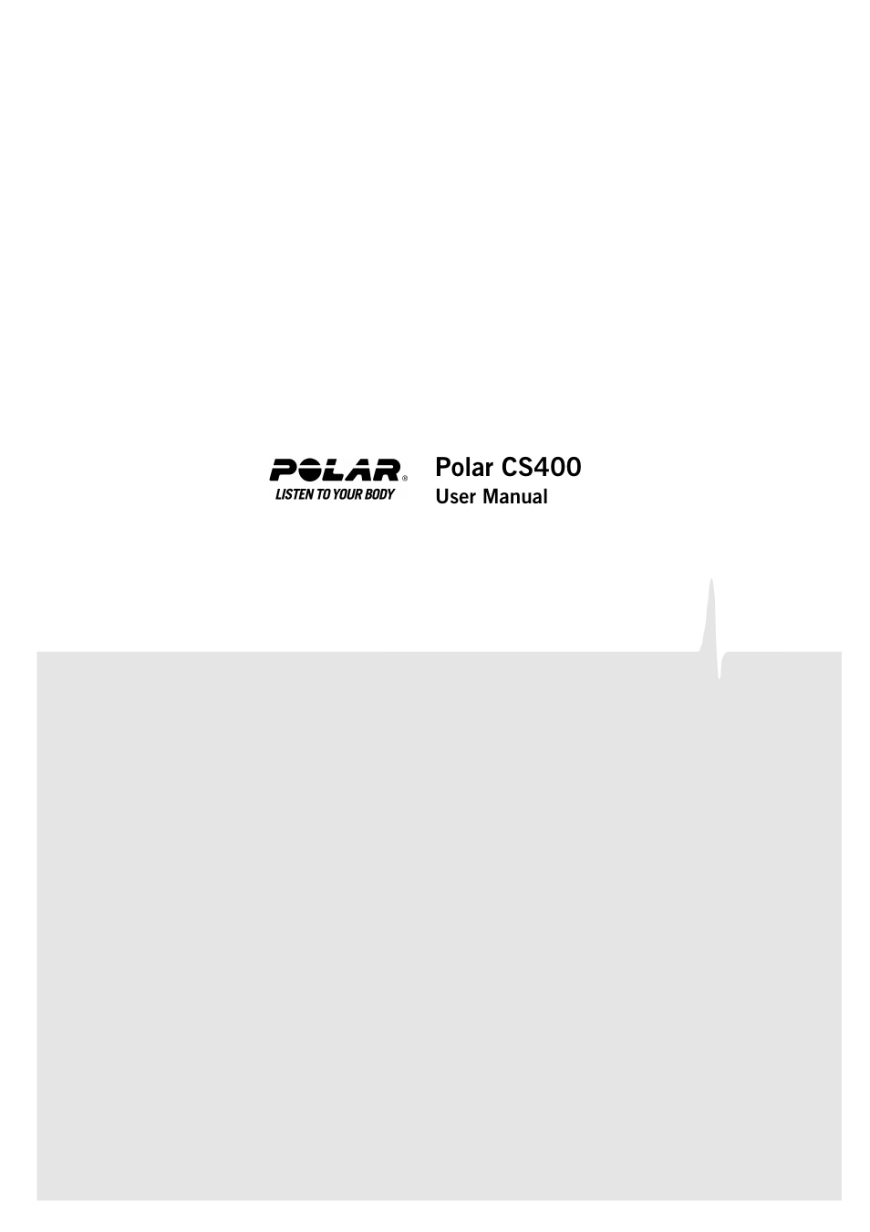 POLAR CS400 User Manual | 47 pages