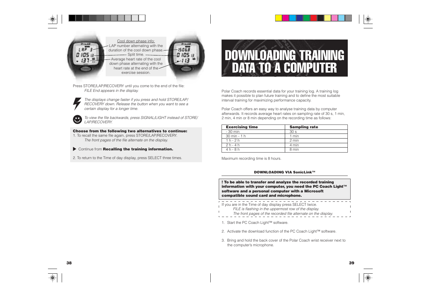 Downloading training data to a computer | POLAR COACH User Manual | Page 21 / 32