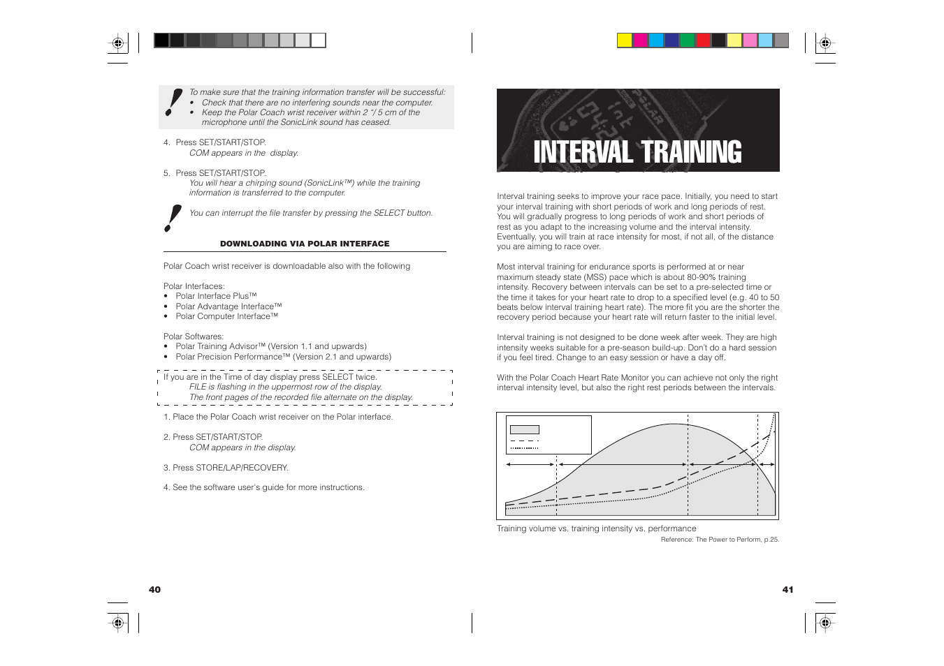 Interval training | POLAR COACH User Manual | Page 22 / 32
