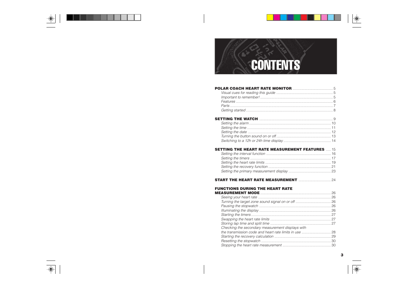 POLAR COACH User Manual | Page 3 / 32