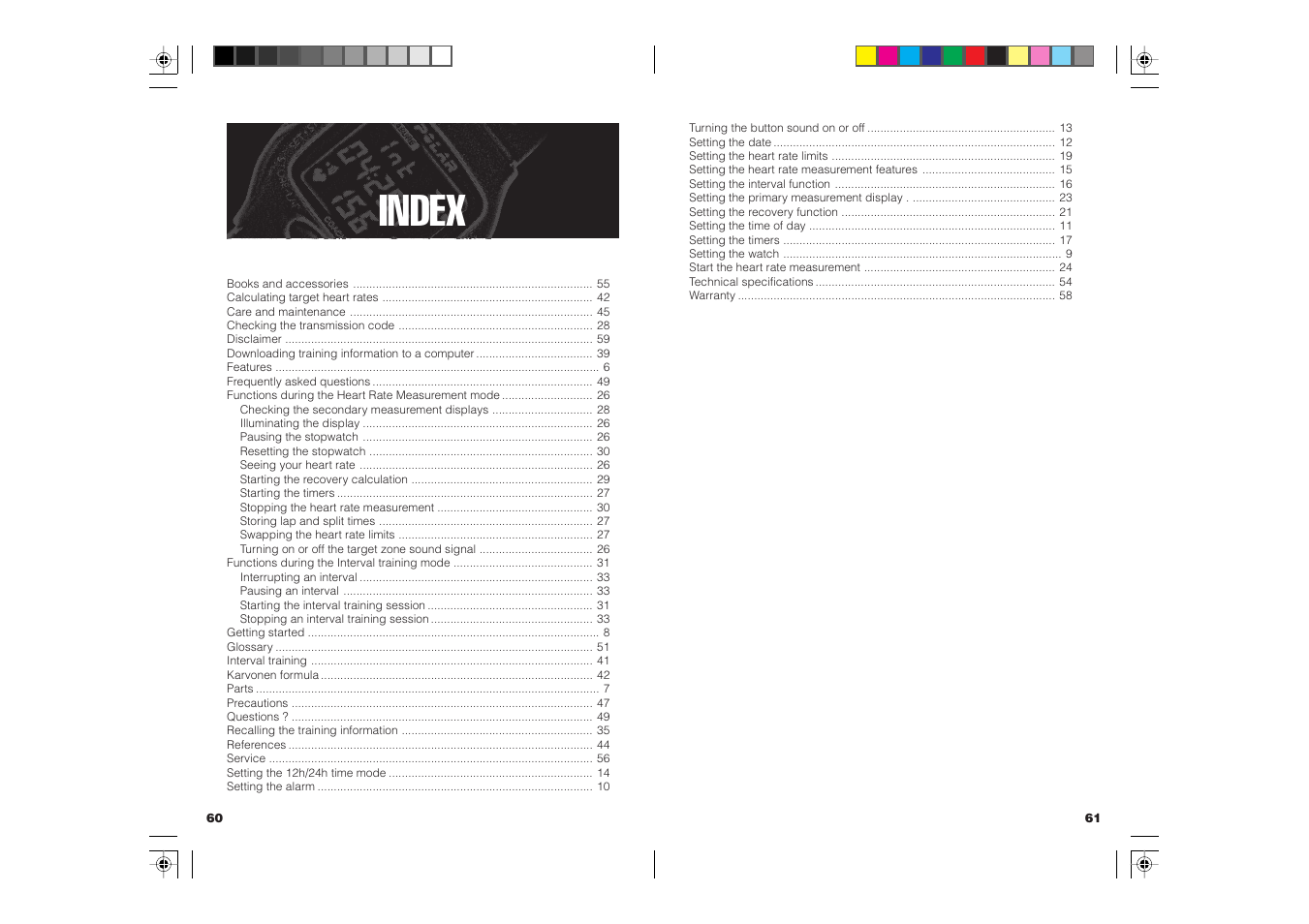 Index | POLAR COACH User Manual | Page 32 / 32