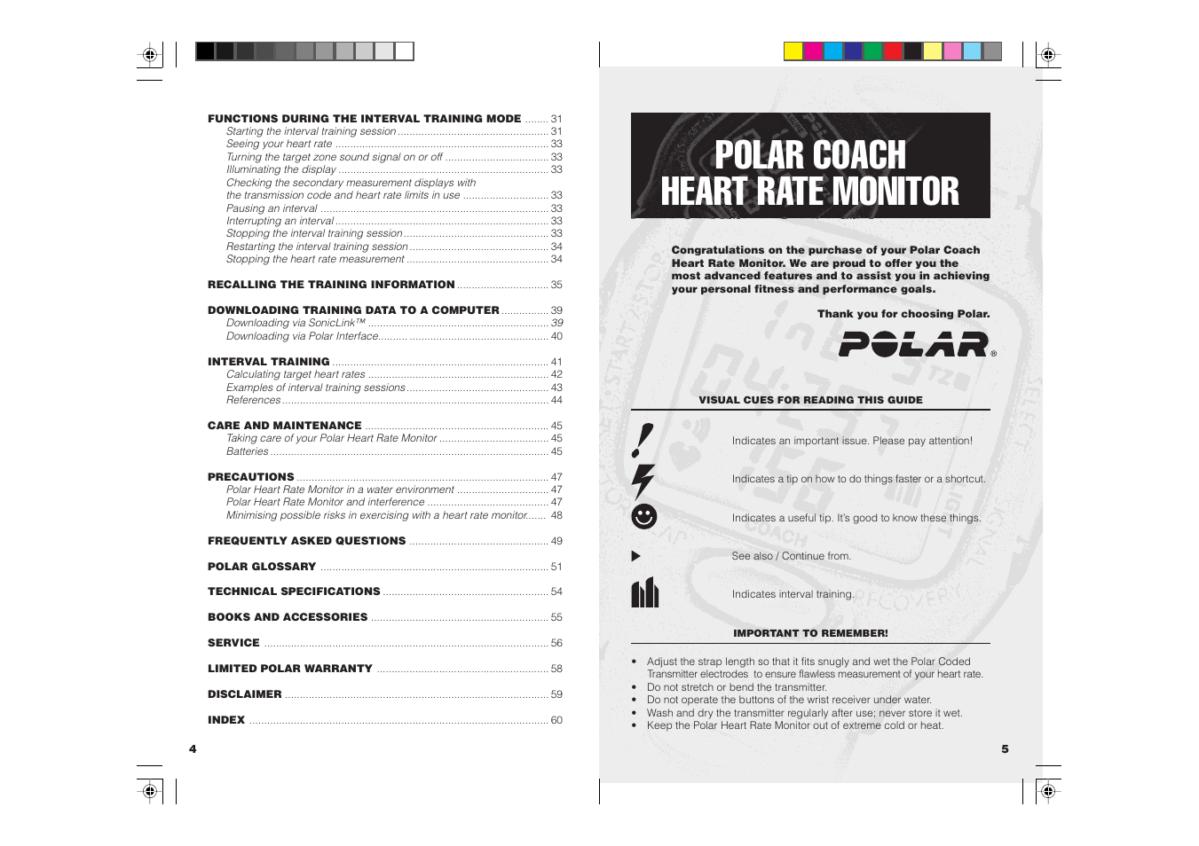 Polar coach heart rate monitor | POLAR COACH User Manual | Page 4 / 32