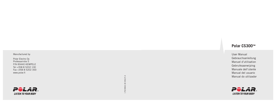 POLAR CS300 User Manual | 46 pages