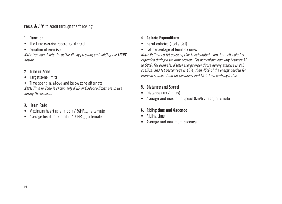 POLAR CS300 User Manual | Page 25 / 46