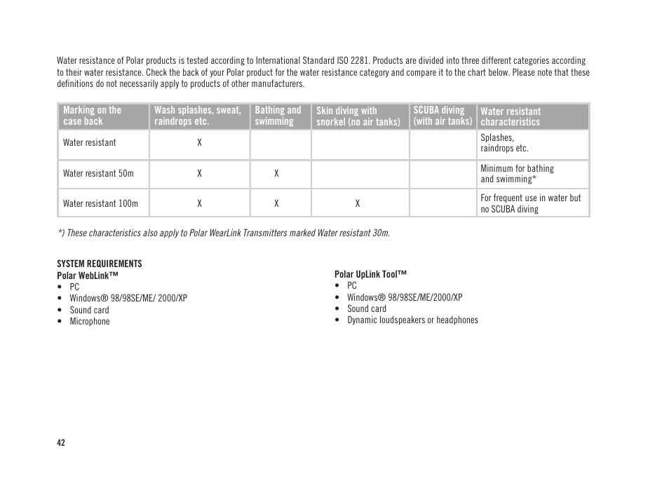 POLAR CS300 User Manual | Page 43 / 46