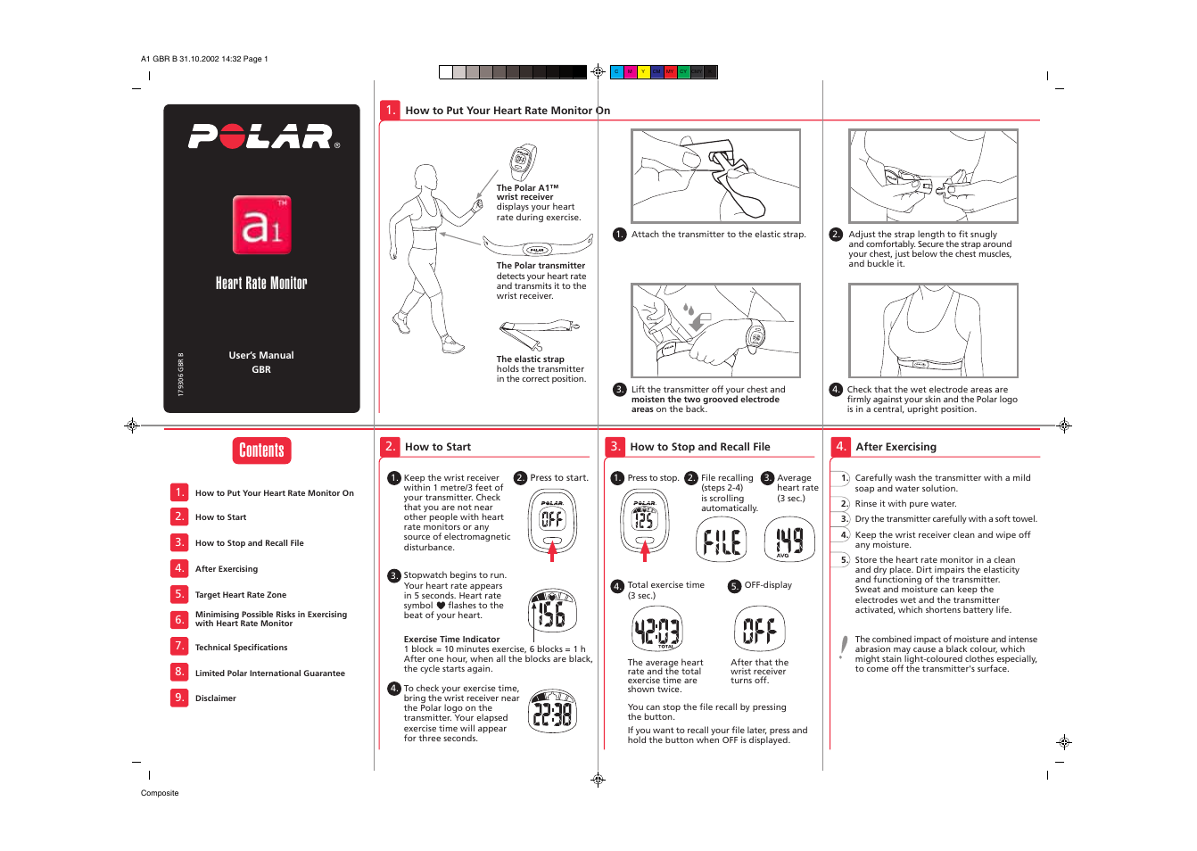 POLAR A1 User Manual | 2 pages