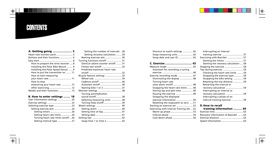 POLAR S510 User Manual | Page 3 / 55