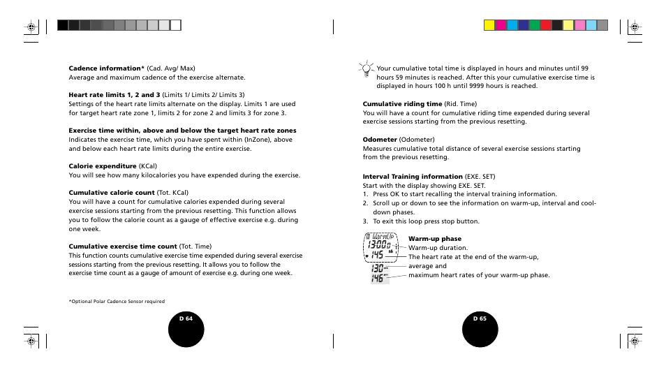 POLAR S510 User Manual | Page 34 / 55