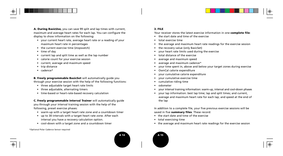 POLAR S510 User Manual | Page 9 / 55