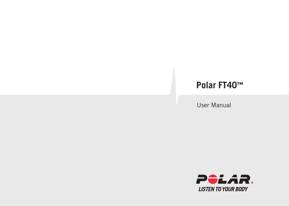 POLAR FT40TM User Manual | 38 pages