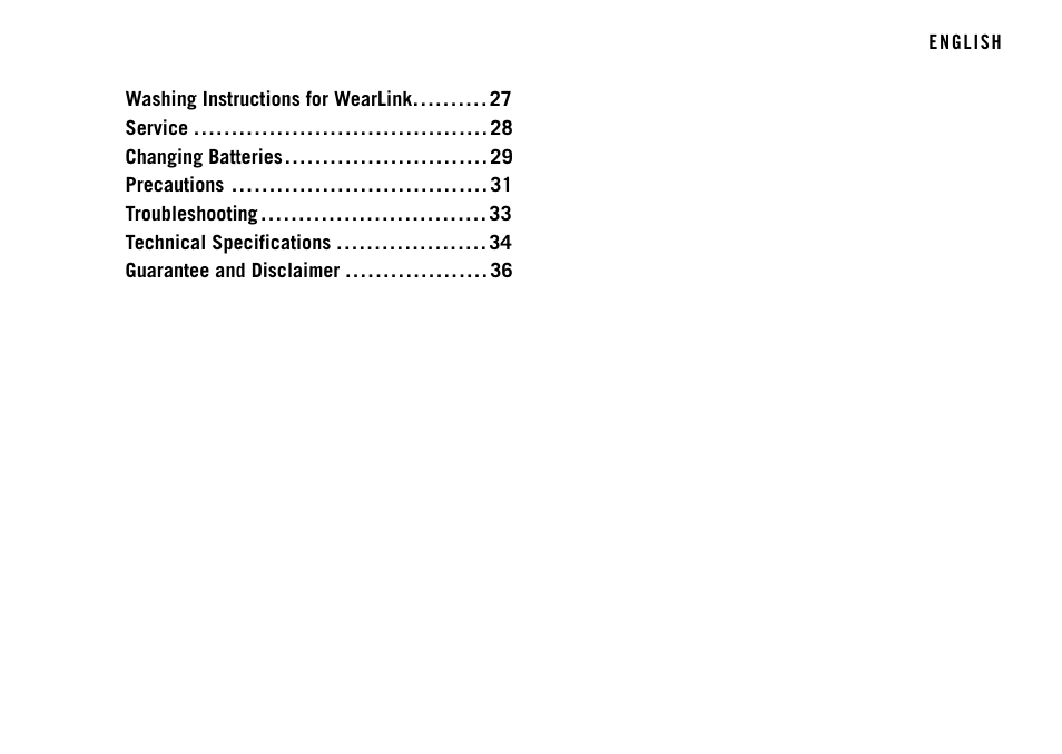 POLAR FT40TM User Manual | Page 3 / 38