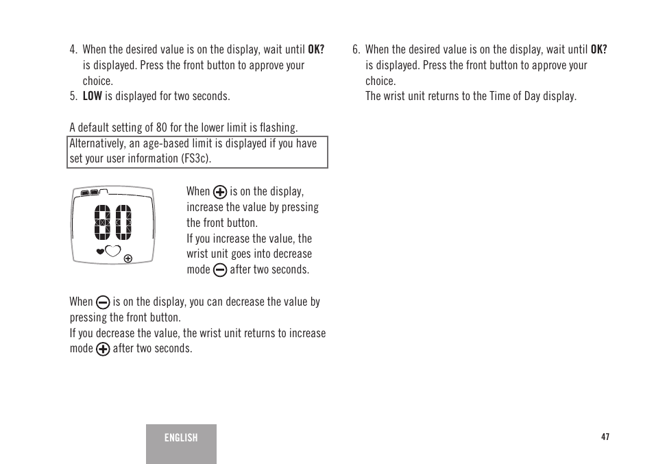 POLAR FS3c User Manual | Page 18 / 26