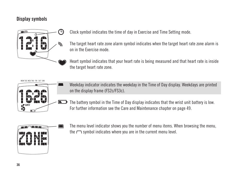 POLAR FS3c User Manual | Page 7 / 26