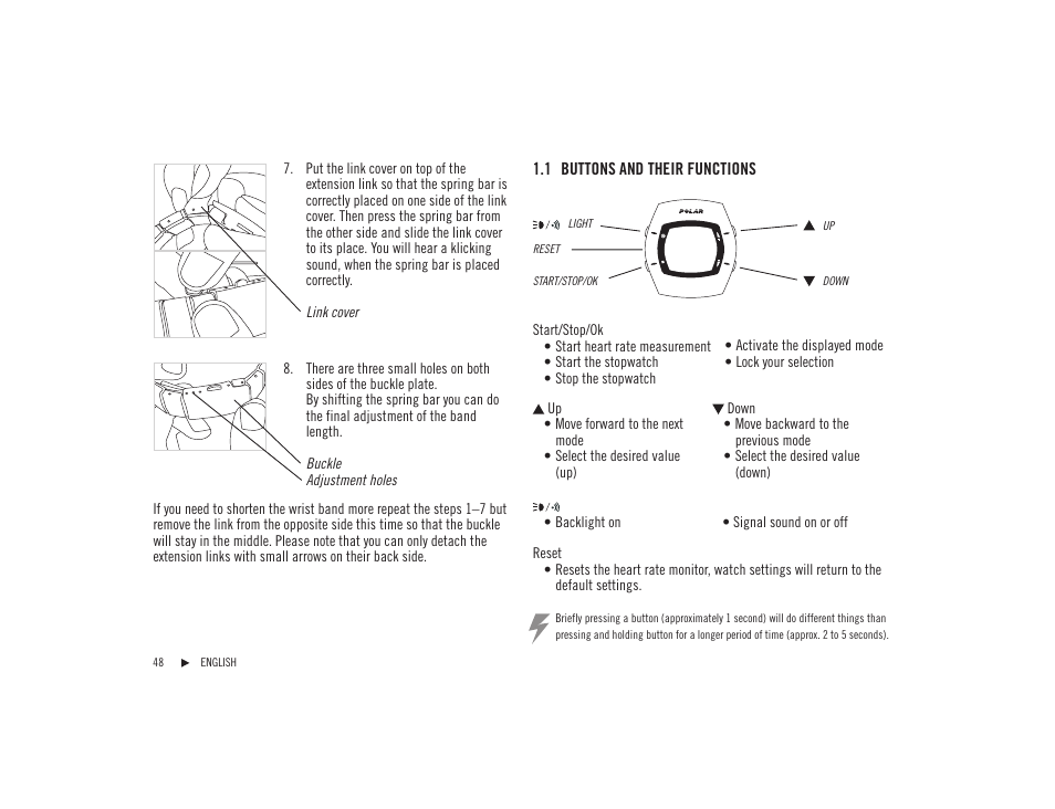 POLAR F92tiTM User Manual | Page 7 / 40