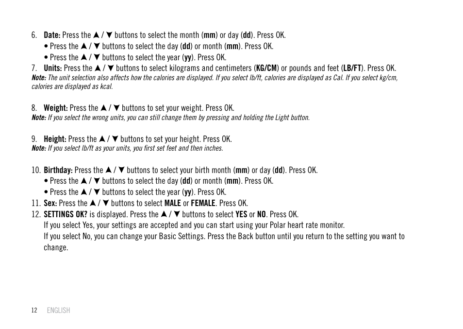 POLAR F55 User Manual | Page 10 / 98