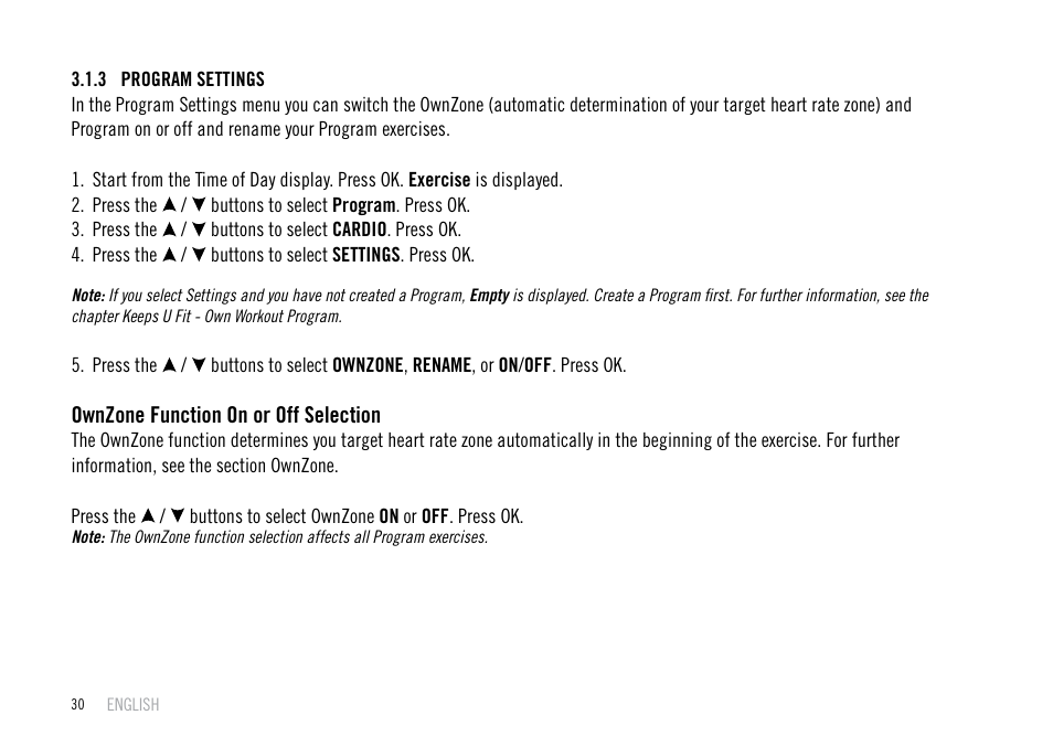 POLAR F55 User Manual | Page 28 / 98