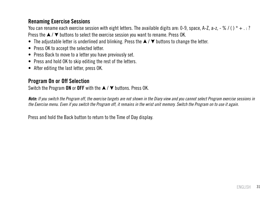 POLAR F55 User Manual | Page 29 / 98