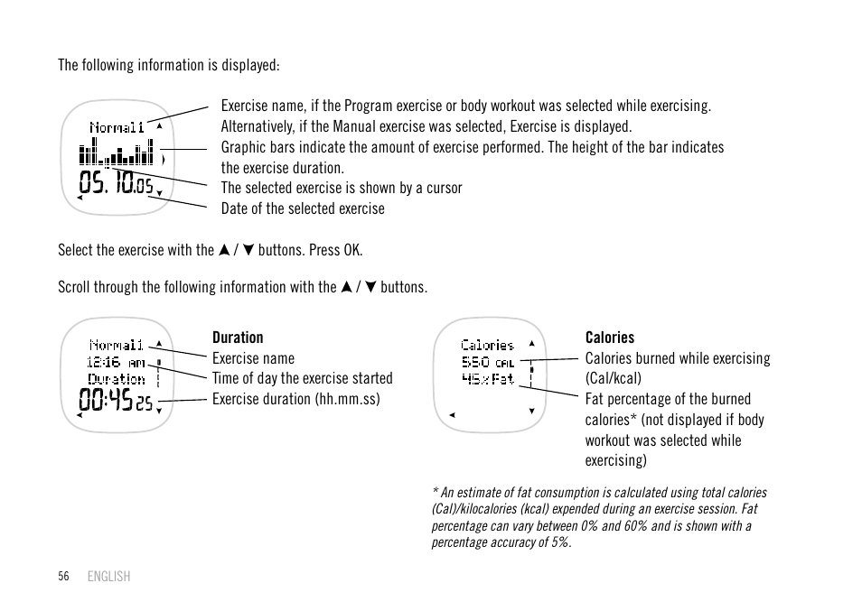POLAR F55 User Manual | Page 54 / 98