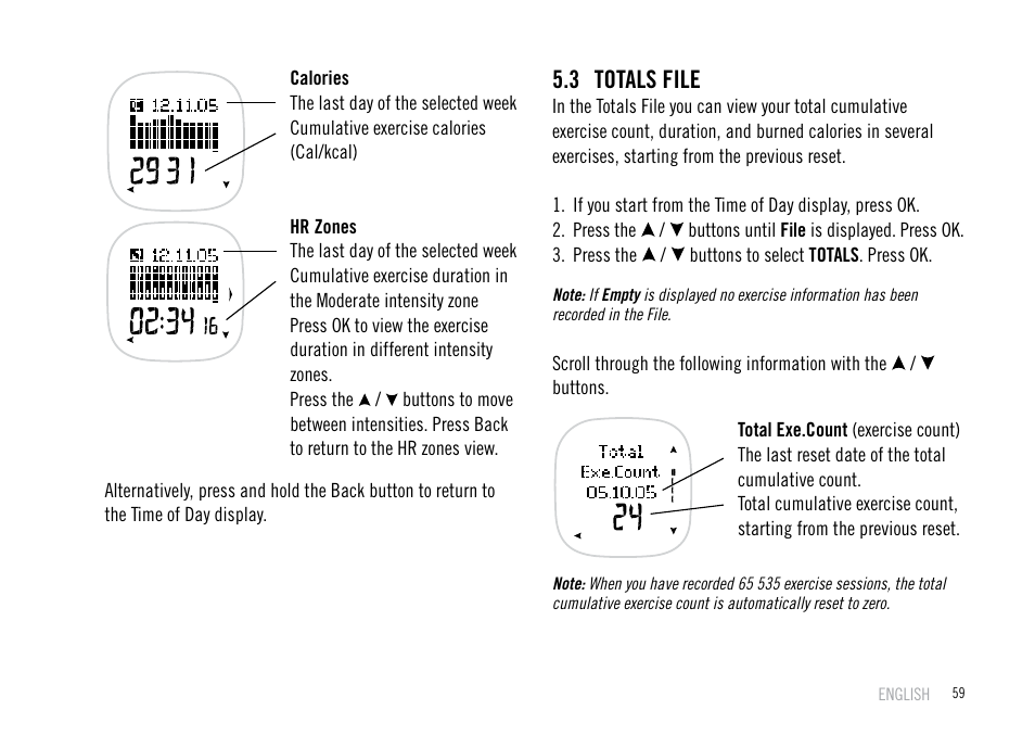 3 totals file | POLAR F55 User Manual | Page 57 / 98