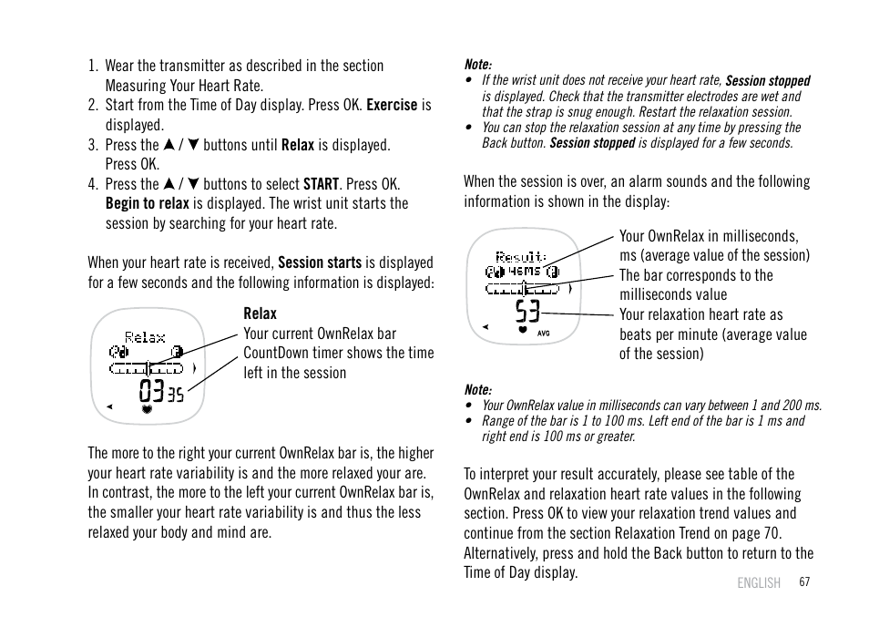 POLAR F55 User Manual | Page 65 / 98