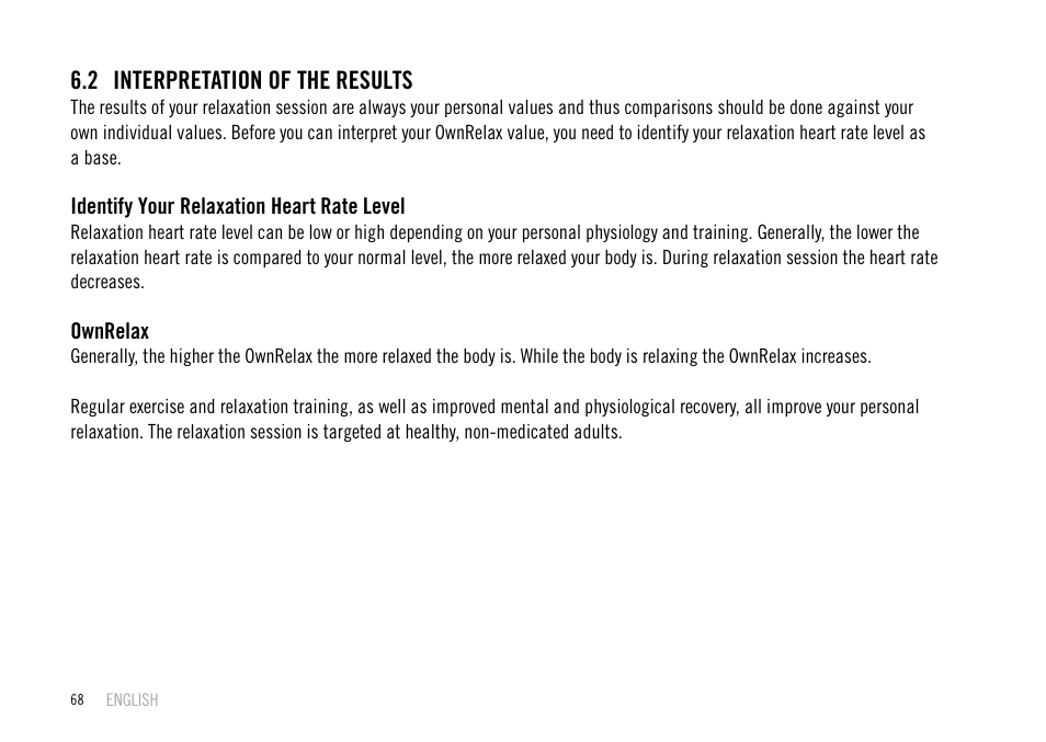 2 interpretation of the results | POLAR F55 User Manual | Page 66 / 98