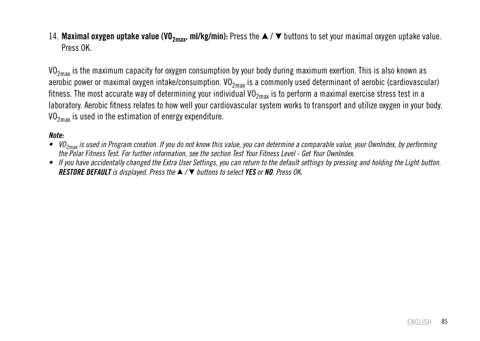 POLAR F55 User Manual | Page 83 / 98