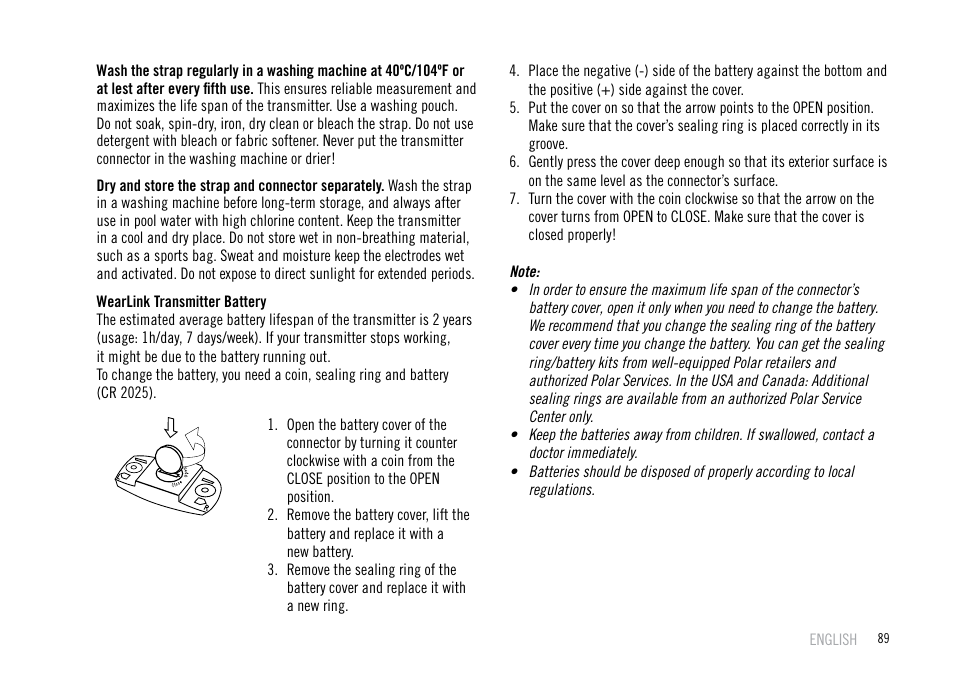POLAR F55 User Manual | Page 87 / 98