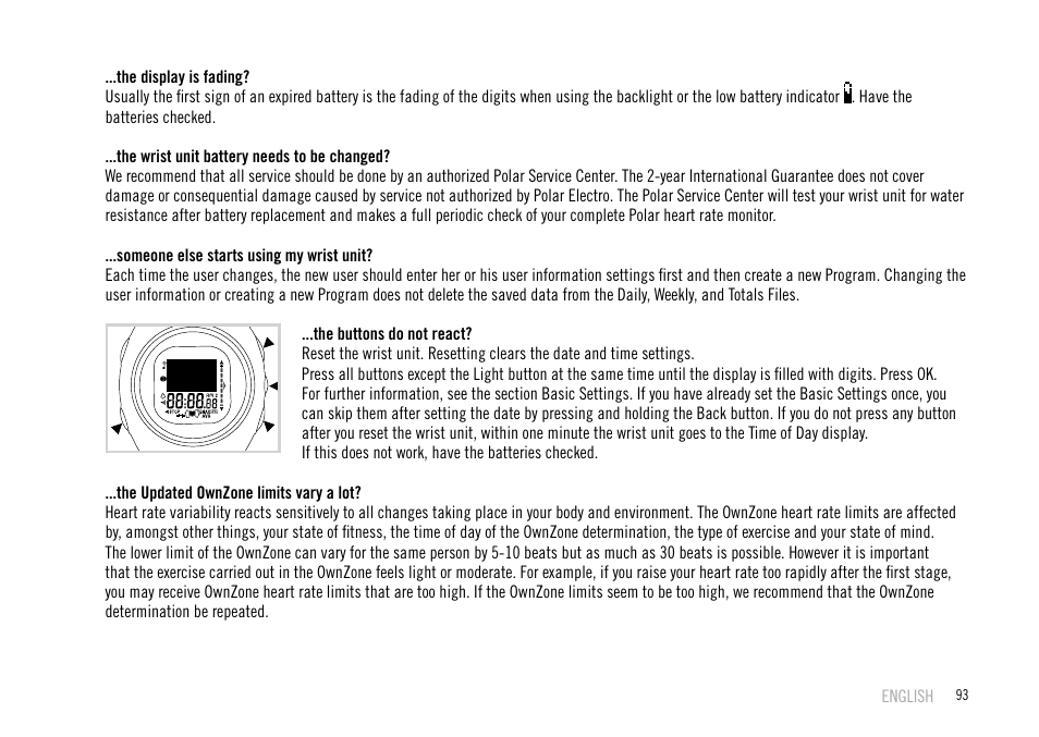 POLAR F55 User Manual | Page 91 / 98