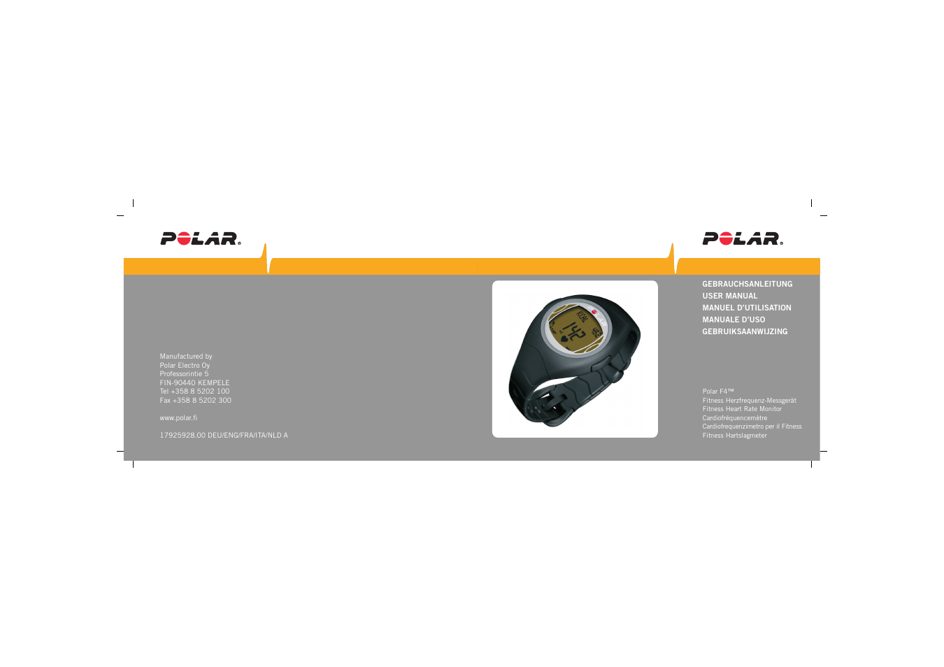 POLAR F4TM User Manual | 26 pages