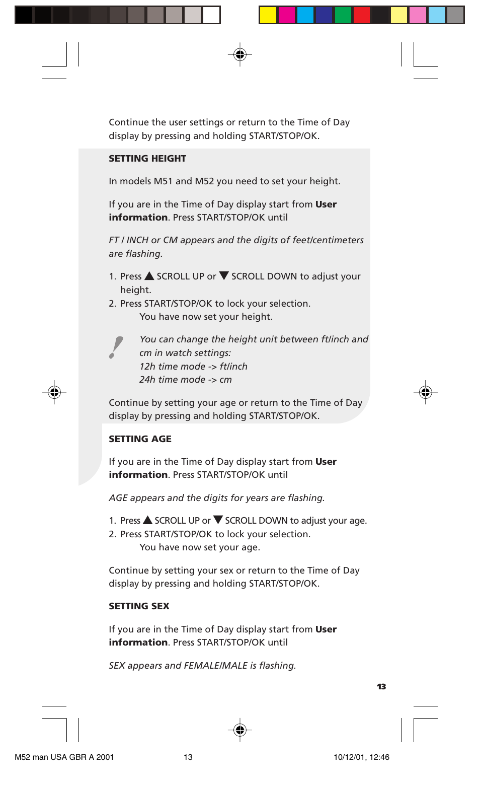 POLAR M21 User Manual | Page 12 / 59