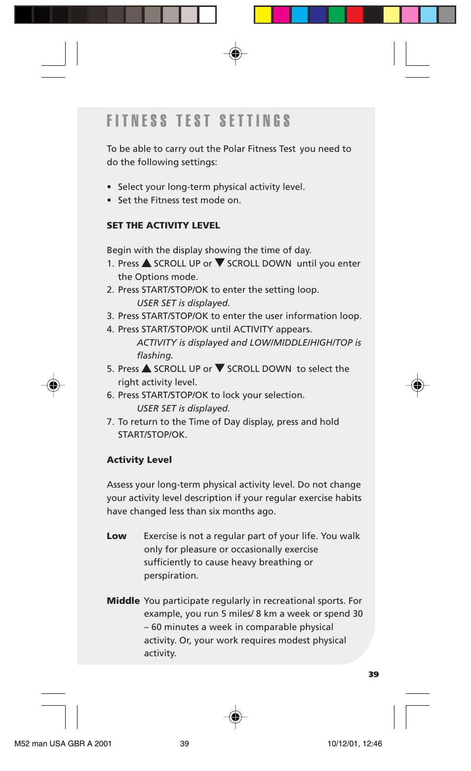 POLAR M21 User Manual | Page 38 / 59