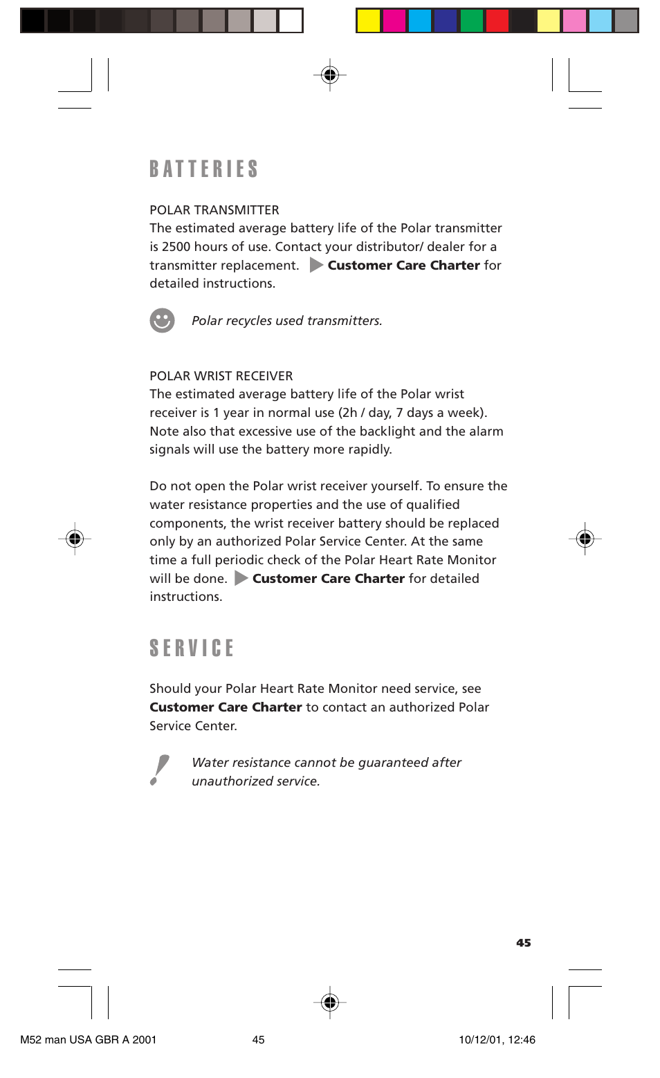 POLAR M21 User Manual | Page 44 / 59