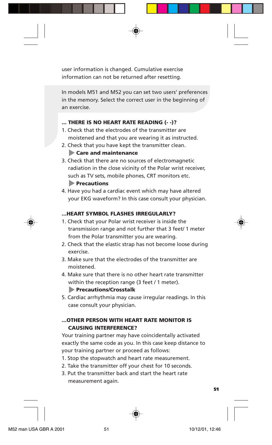 POLAR M21 User Manual | Page 50 / 59