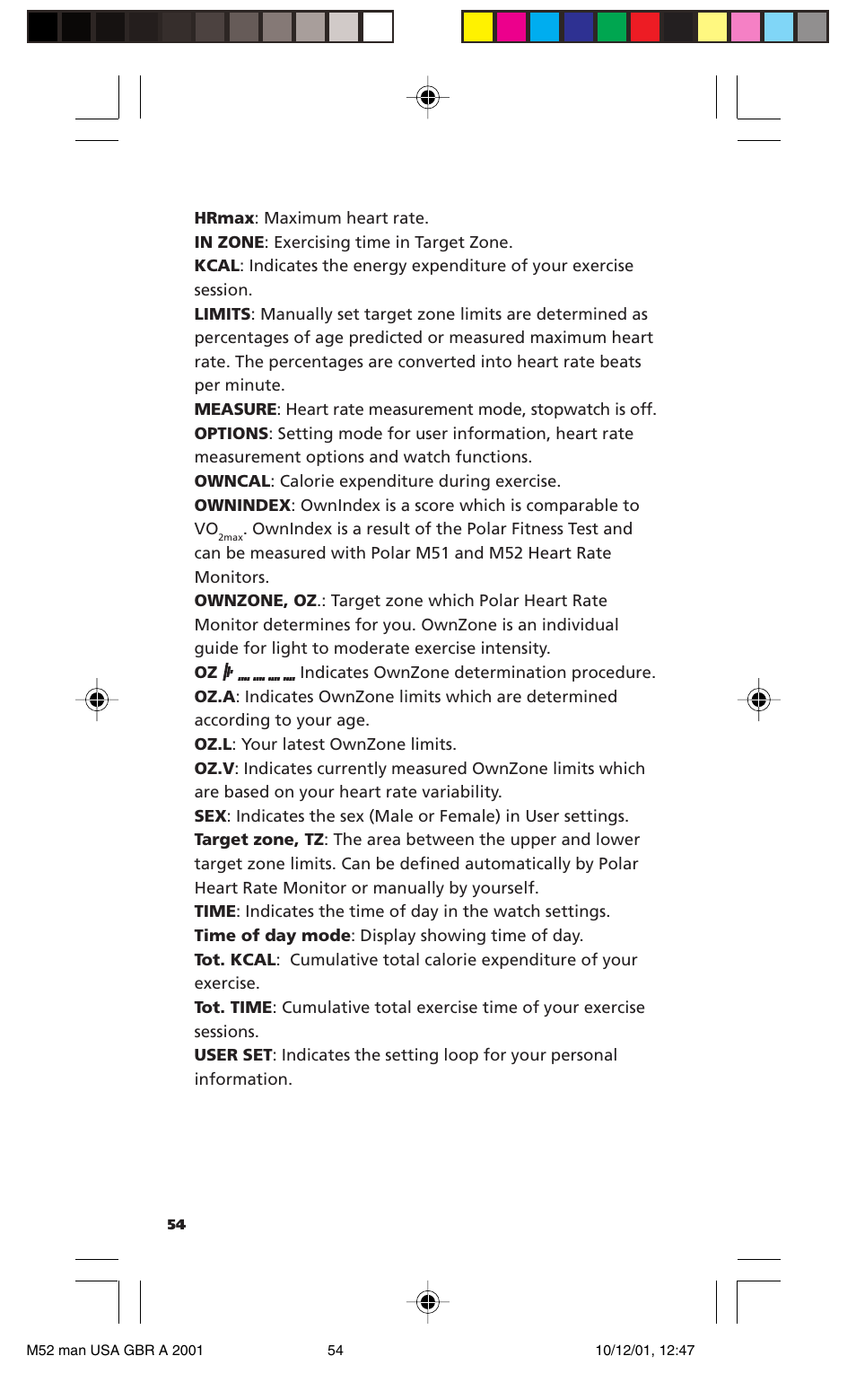 POLAR M21 User Manual | Page 53 / 59