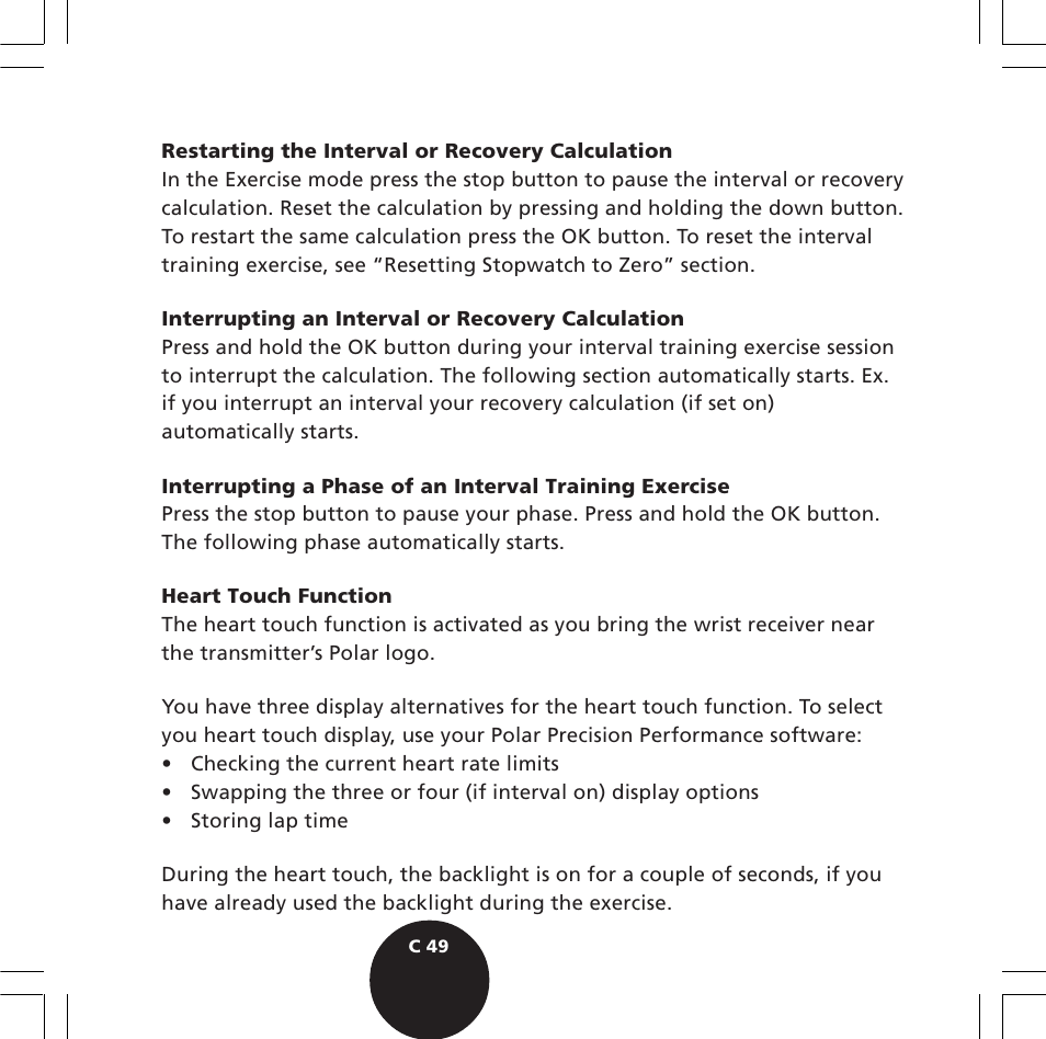 POLAR S610i User Manual | Page 51 / 93