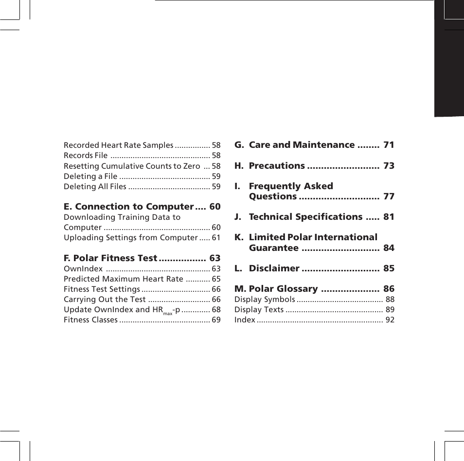 POLAR S610i User Manual | Page 6 / 93