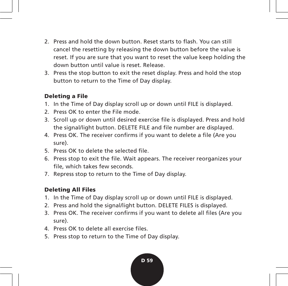 POLAR S610i User Manual | Page 61 / 93