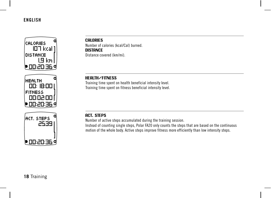 POLAR DA20 User Manual | Page 18 / 30