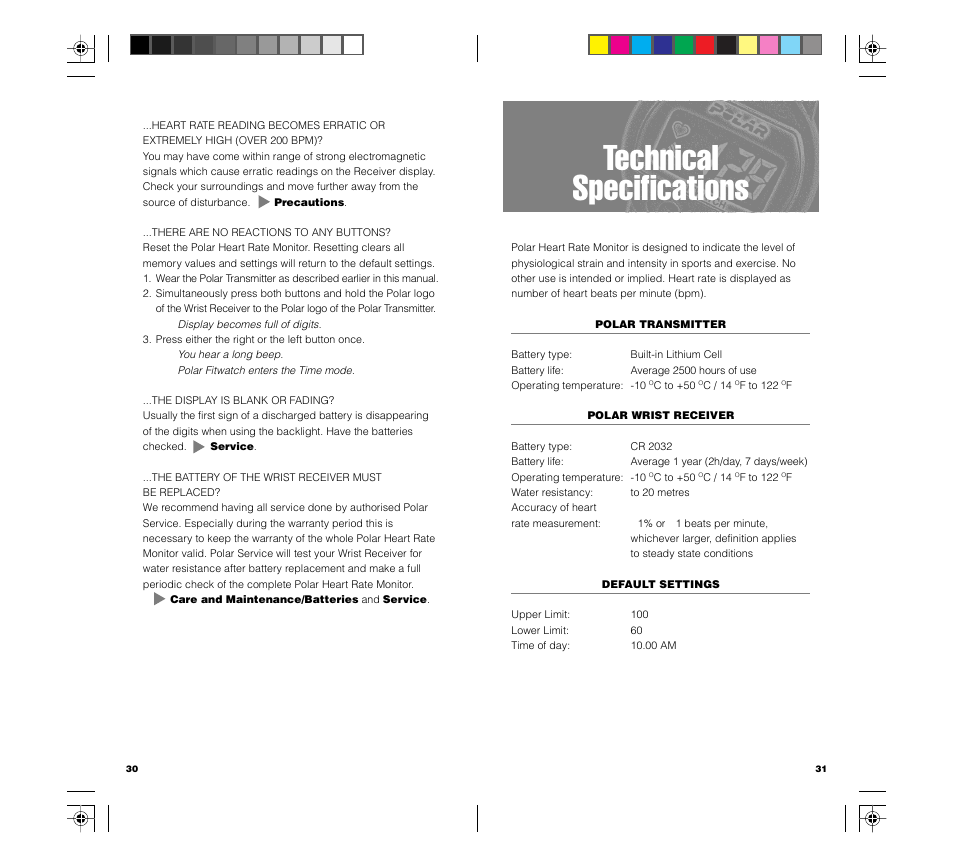 Technical specifications | POLAR FIN-90440 User Manual | Page 15 / 20