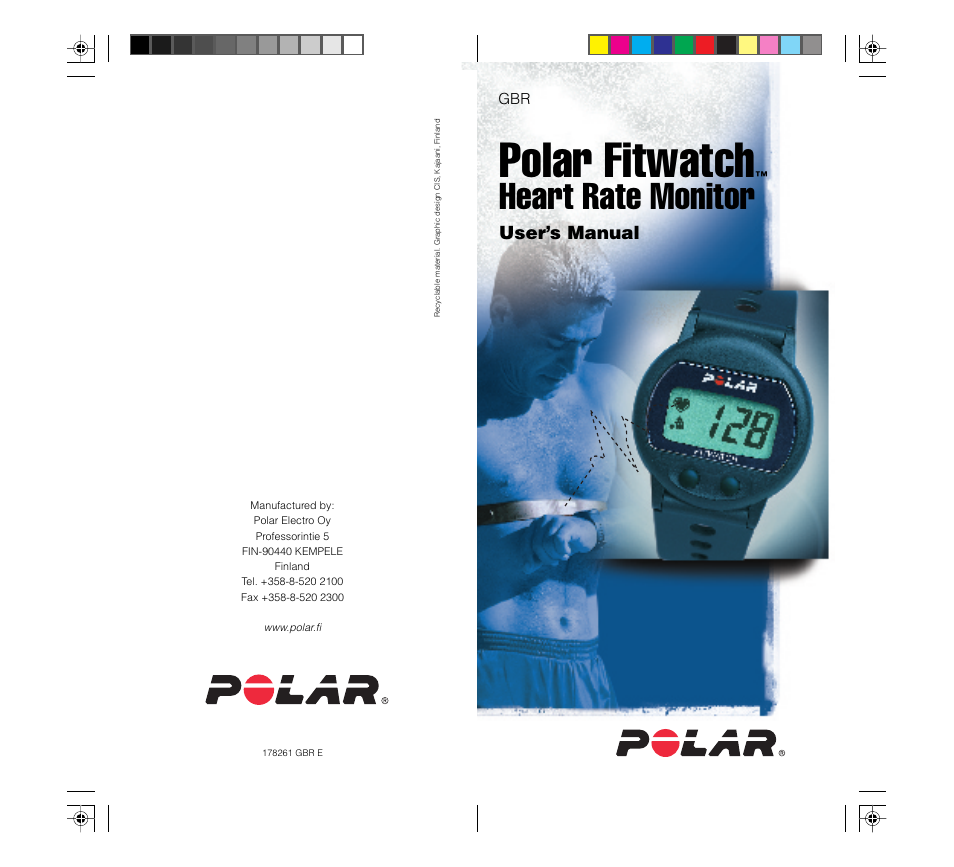 Polar fitwatch, Heart rate monitor, User’s manual | POLAR FIN-90440 User Manual | Page 20 / 20