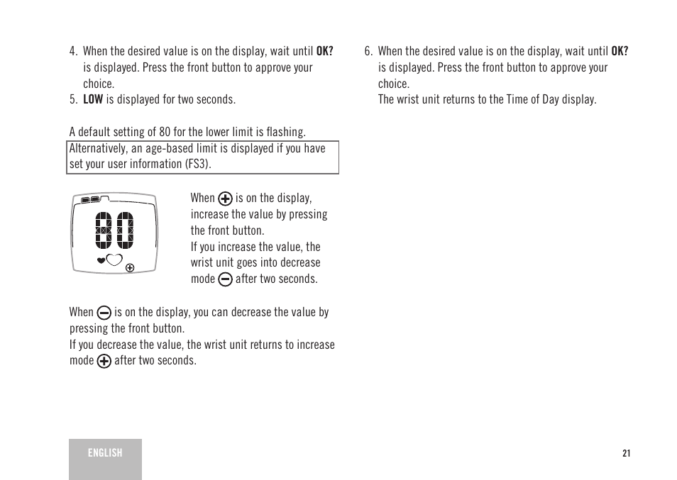 POLAR FS2 User Manual | Page 18 / 26