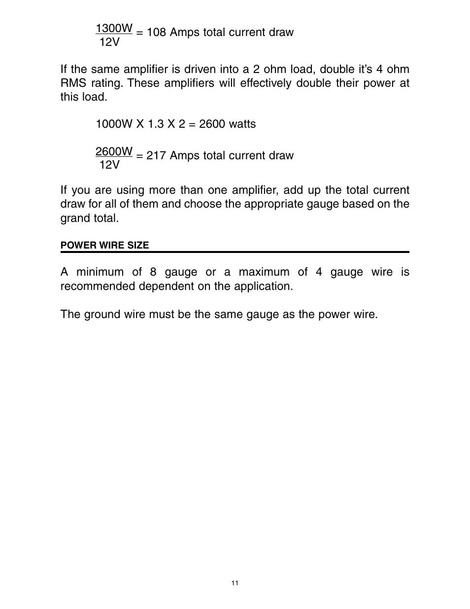 Precision Power D500/1 User Manual | Page 12 / 23