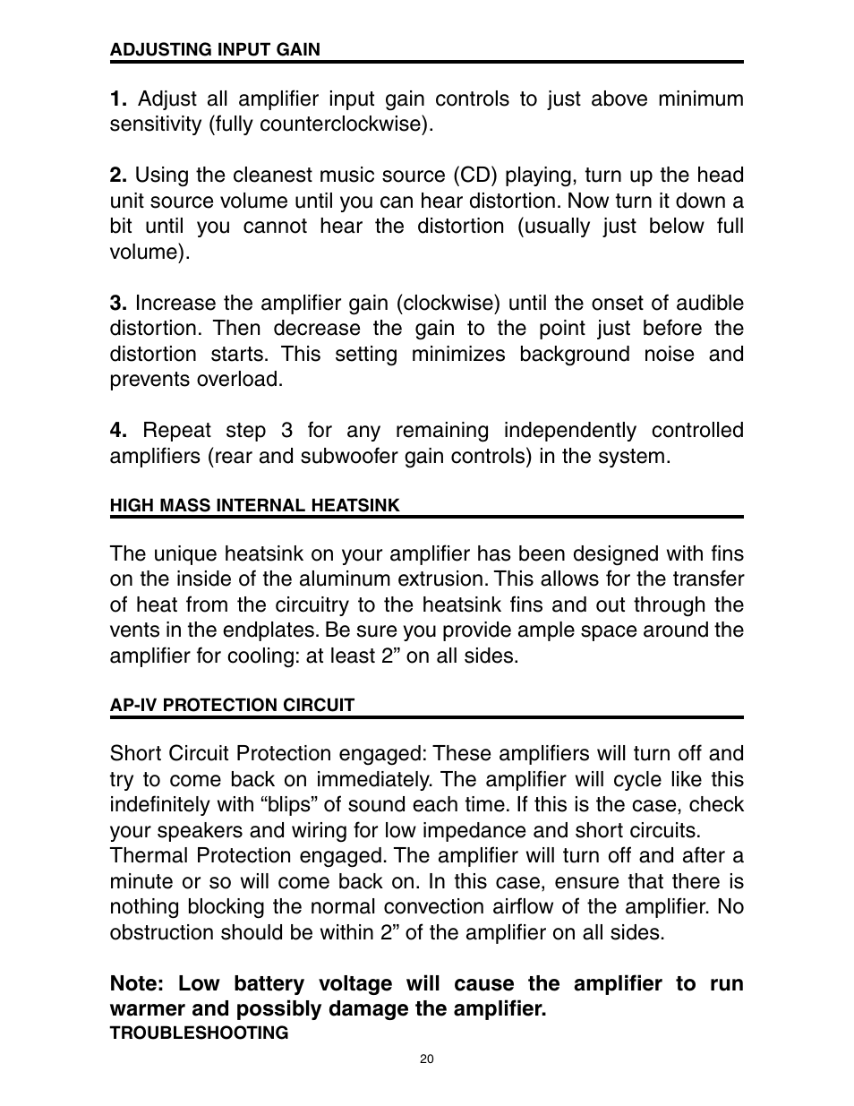 Precision Power D500/1 User Manual | Page 21 / 23