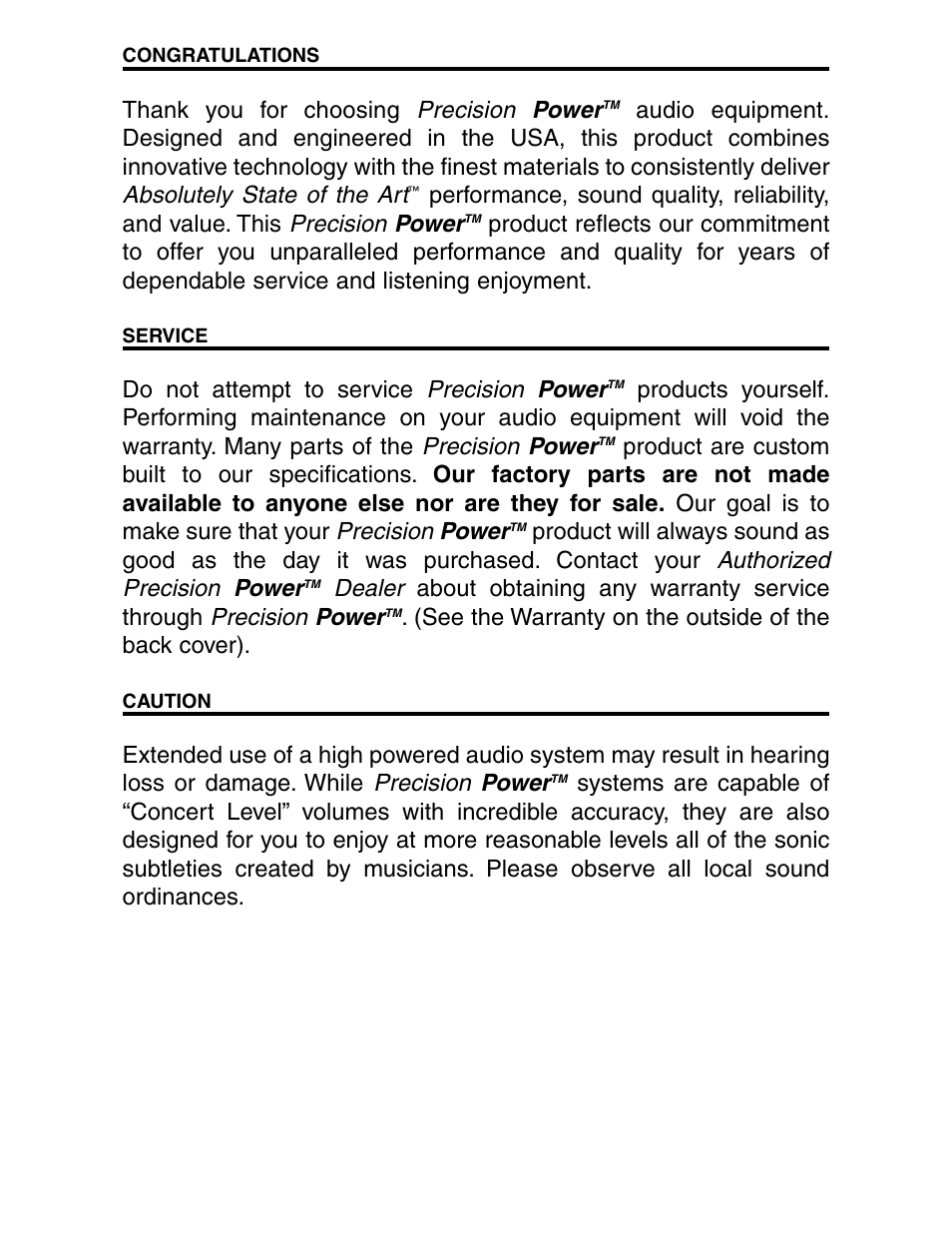 Precision Power D500/1 User Manual | Page 3 / 23