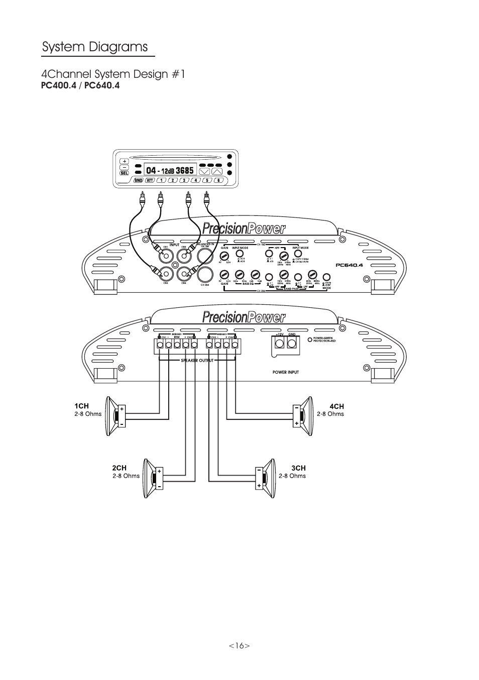 System diagrams | Precision Power PC360.2 User Manual | Page 16 / 24